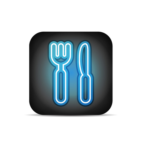Restaurant icon - isolated on whiteのイラスト素材