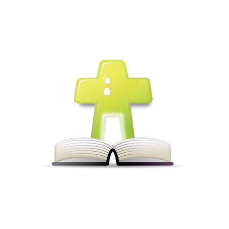 Bible icon - isolated on whiteのイラスト素材