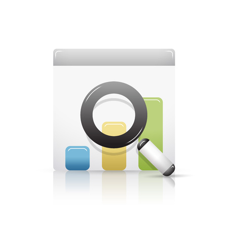 Graph icon - isolated on whiteのイラスト素材
