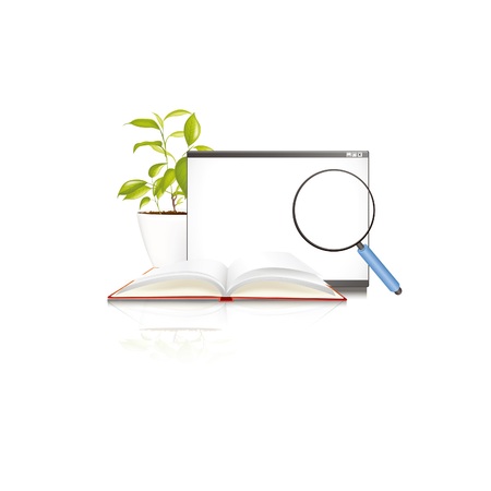 Searching icon isolated on whiteのイラスト素材