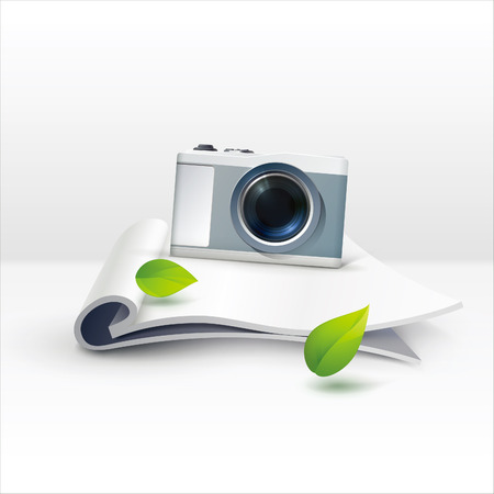 Camera icon - isolated on whiteのイラスト素材