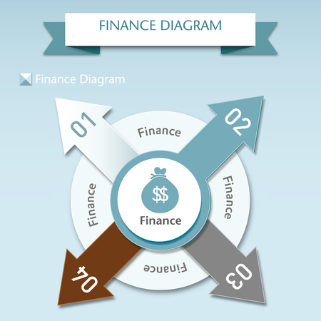 Finance statistics diagramのイラスト素材