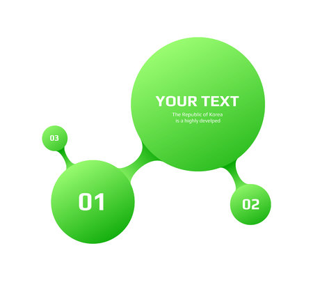 Presentation template with junctionのイラスト素材