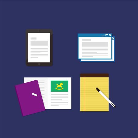 Set of various business concept logoのイラスト素材