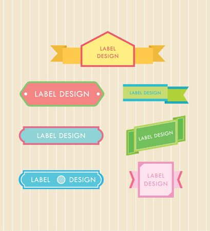Set of label designのイラスト素材