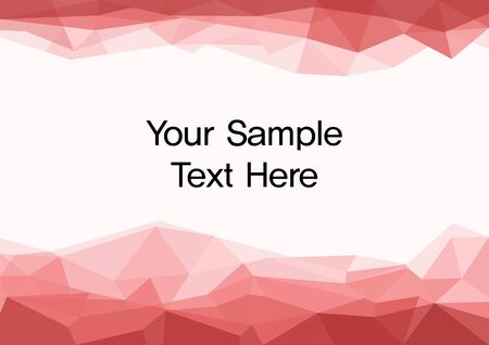 Triangle pattern presentation sheetのイラスト素材