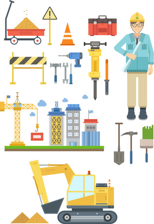 Engineer infographic with icon and graphのイラスト素材