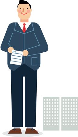 Businessman workingのイラスト素材