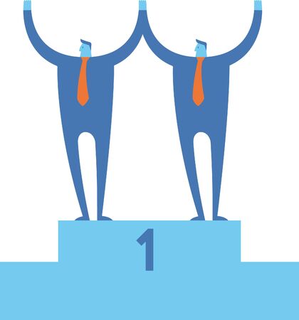 Two businessmen successのイラスト素材