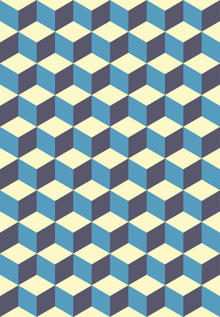 Repeating hexahedron patternのイラスト素材