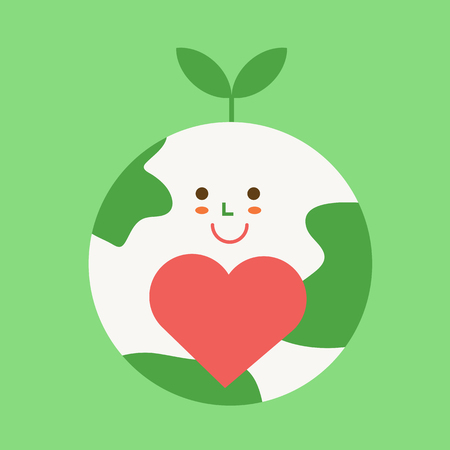 Conserving earth - save environmentのイラスト素材