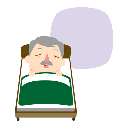 Happy family doing stretching, vector illustration.のイラスト素材