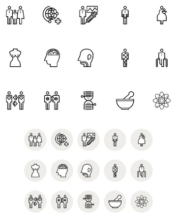 Set of various health icon, vector illustration.のイラスト素材