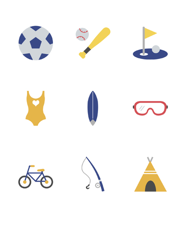 Set of various sport icon, vector illustration.のイラスト素材