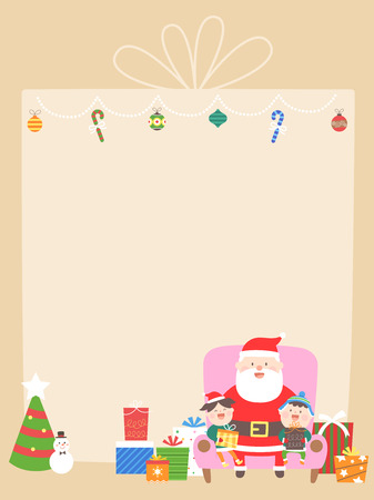 Christmas version templateのイラスト素材