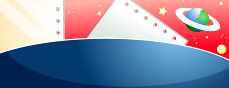 Notebook on universe scenery backgroundのイラスト素材