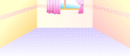 House small room interiorのイラスト素材