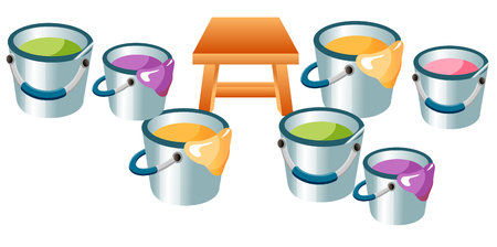 Paint isolated on whiteのイラスト素材