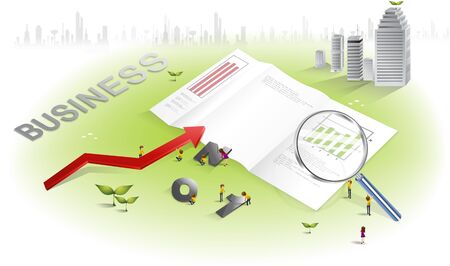 Document, Business digital graphicのイラスト素材