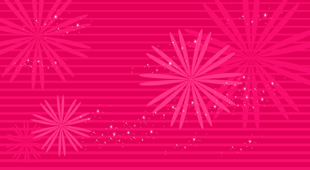 Abstract geometric flower and straight line patternのイラスト素材