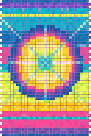 Abstract geometric mosaic patternのイラスト素材