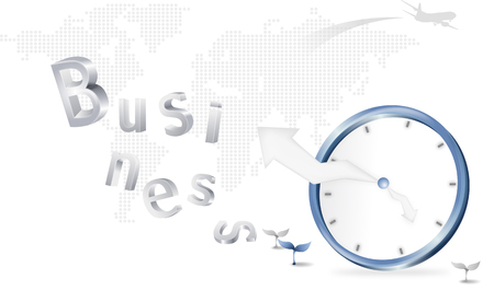 Clock , Business digital graphicのイラスト素材