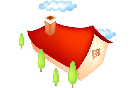 House illustrationのイラスト素材