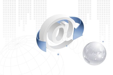 Internet communication, Business digital graphicのイラスト素材