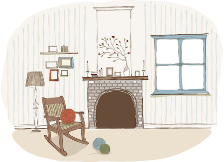 fireplaceのイラスト素材