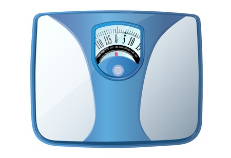 Isometric weight scale illustrationのイラスト素材