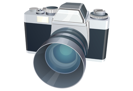 Isometric camera illustrationのイラスト素材