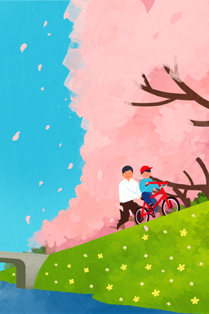 Picnic in spring010のイラスト素材