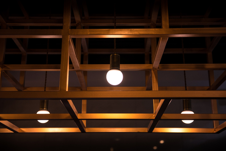 spotlight in black backgroundの写真素材