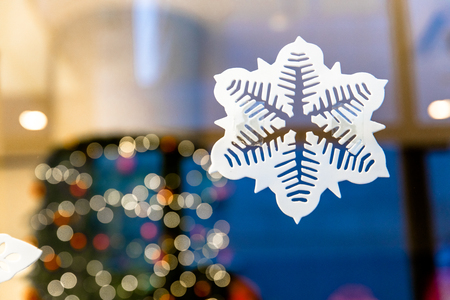 snowflake shaped stickerの写真素材