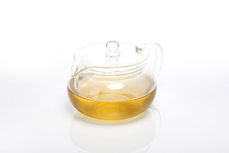 A teapot isolated on white backgroundの写真素材