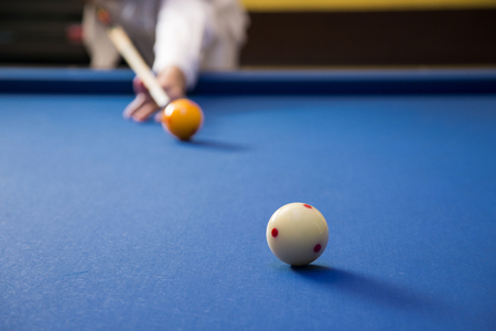 Play billiards on the pool table. 005の写真素材