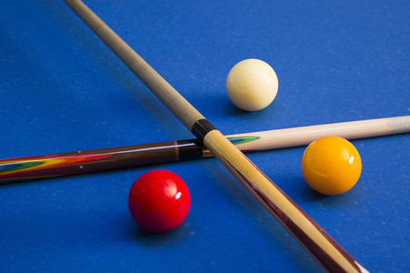 Play billiards on the pool table. 067の写真素材