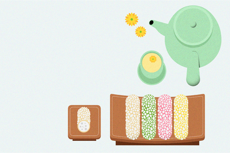 Korean traditional refreshmentsのイラスト素材