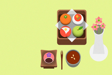 Korean traditional refreshmentsのイラスト素材