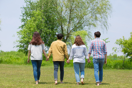Group Harmony Concept Photo - Teamwork and Friendship Togetherness Happiness Concept. 017の写真素材