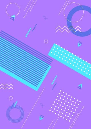 Colorful abstract background - Geometric pattern with violet background Vector illustration.のイラスト素材