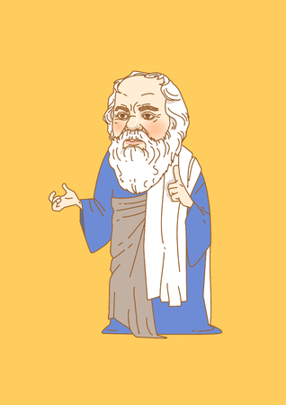 Vector - The great men in history. Famous historical figures caricature isolated in white. 113のイラスト素材