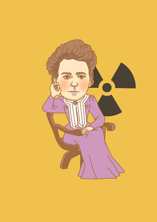 Vector - The great men in history. Famous historical figures caricature isolated in white. 095のイラスト素材
