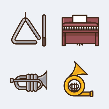 Vector- flat icon set. concept for honey bee, flowers, gift set, traditional food and so on.055のイラスト素材