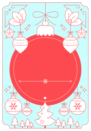 Vector - Christmas background for design card, banner,ticket, leaflet and so on. 001のイラスト素材