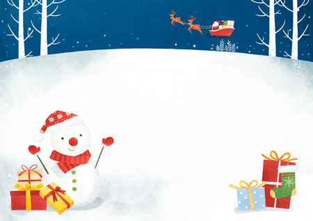 Vector - Card template with Christmas. Christmas concept frame designs 010のイラスト素材