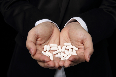 Hand gestures photo. Hand signals or signs use to communicate.の写真素材