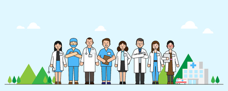 Vector illustration - Collaboration with team members, teamwork concept illustration. 006のイラスト素材