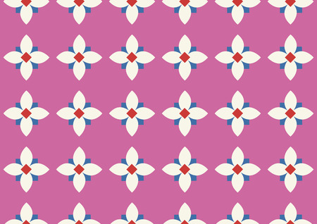 Retro vector seamless pattern design. Set of monochrome geometric ornaments. 034のイラスト素材