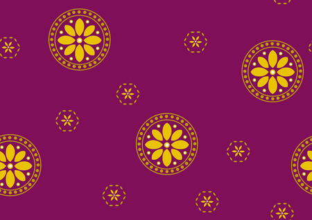 Retro vector seamless pattern design. Set of monochrome geometric ornaments. 014のイラスト素材